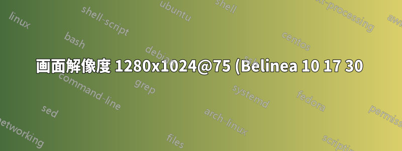 画面解像度 1280x1024@75 (Belinea 10 17 30) が正しく動作しない - Ubuntu 18.04 LTS