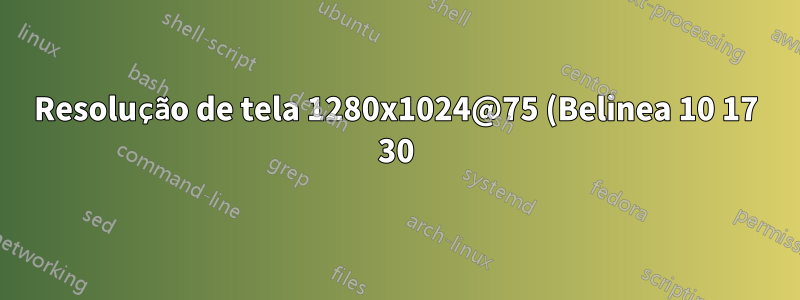 Resolução de tela 1280x1024@75 (Belinea 10 17 30) não funciona corretamente - Ubuntu 18.04 LTS