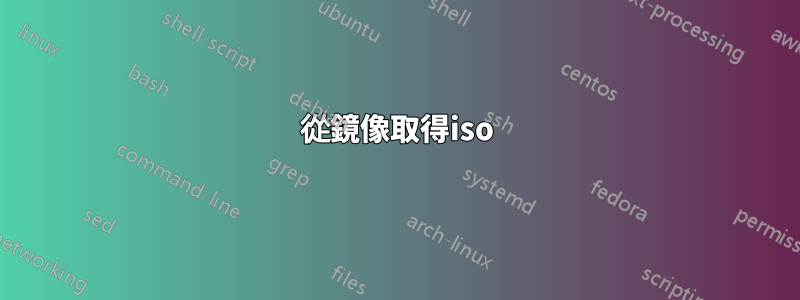 從鏡像取得iso