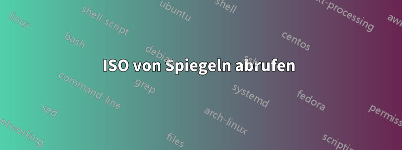 ISO von Spiegeln abrufen