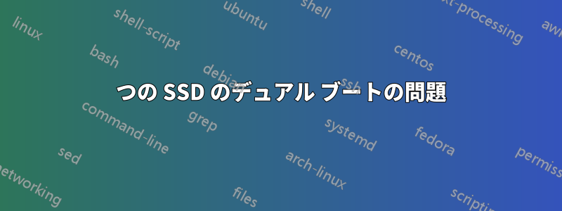 2 つの SSD のデュアル ブートの問題