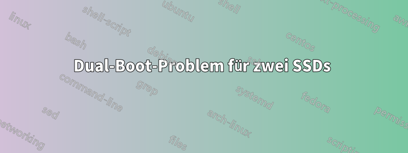 Dual-Boot-Problem für zwei SSDs