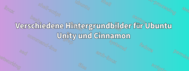 Verschiedene Hintergrundbilder für Ubuntu Unity und Cinnamon