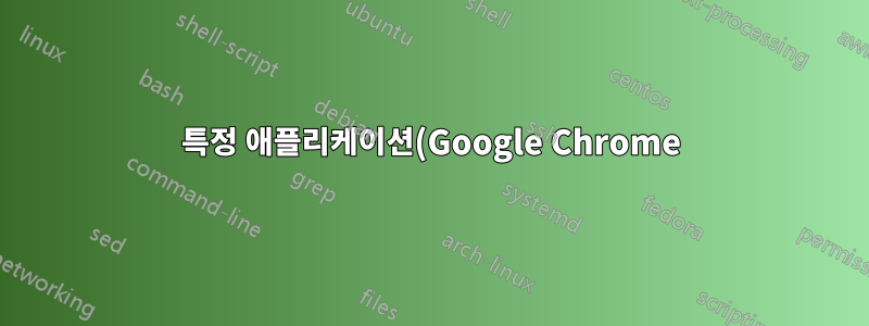 특정 애플리케이션(Google Chrome)의 경로를 찾는 방법은 무엇입니까?