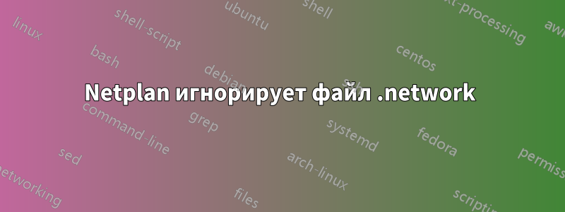 Netplan игнорирует файл .network