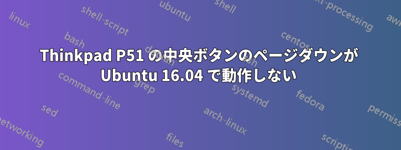 Thinkpad P51 の中央ボタンのページダウンが Ubuntu 16.04 で動作しない