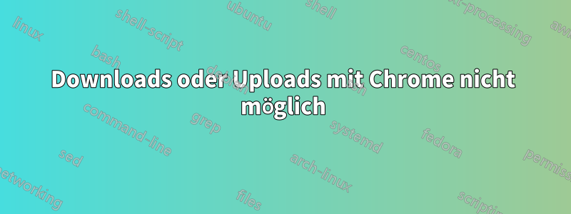 Downloads oder Uploads mit Chrome nicht möglich