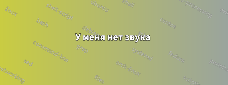 У меня нет звука