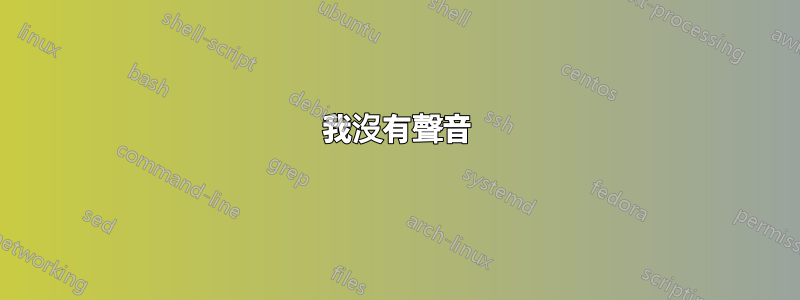我沒有聲音