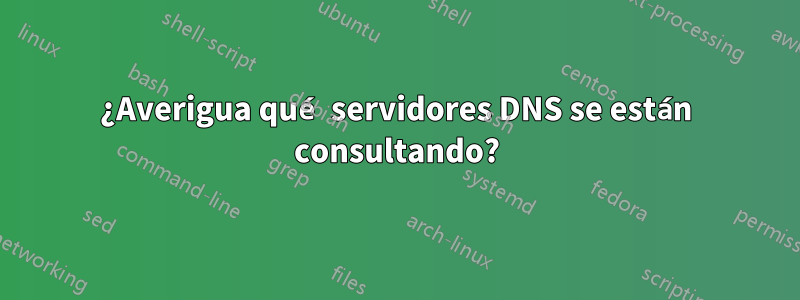 ¿Averigua qué servidores DNS se están consultando?