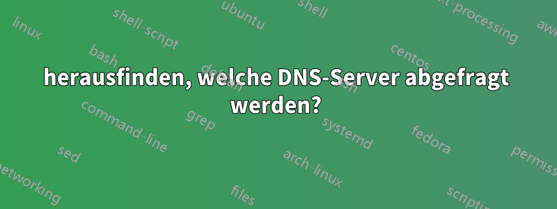 herausfinden, welche DNS-Server abgefragt werden?