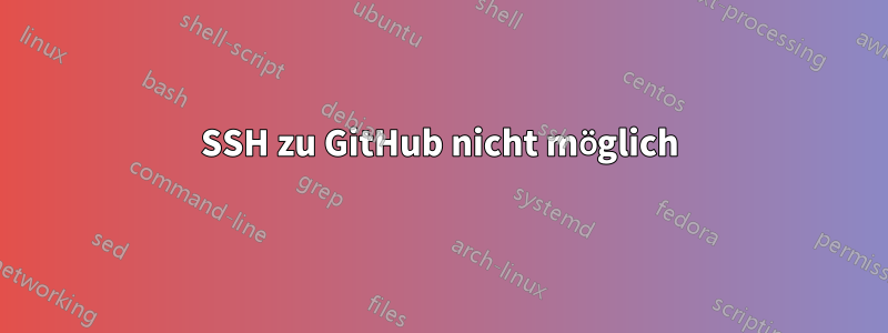 SSH zu GitHub nicht möglich