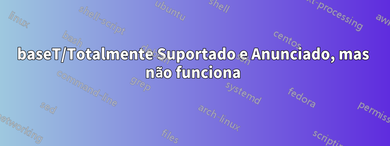 1000baseT/Totalmente Suportado e Anunciado, mas não funciona