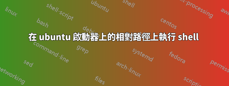 在 ubuntu 啟動器上的相對路徑上執行 shell