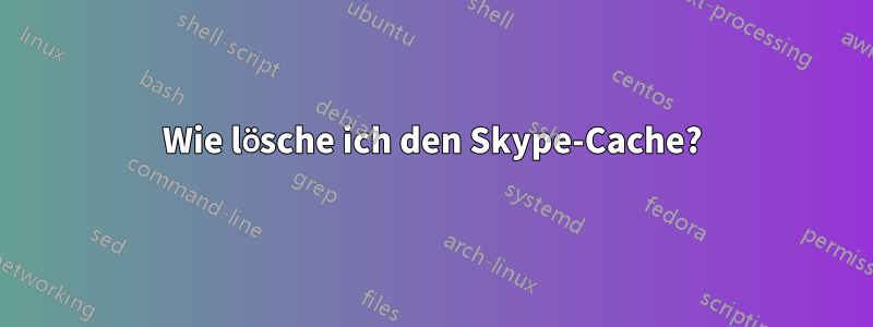 Wie lösche ich den Skype-Cache?