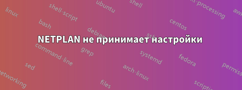 NETPLAN не принимает настройки