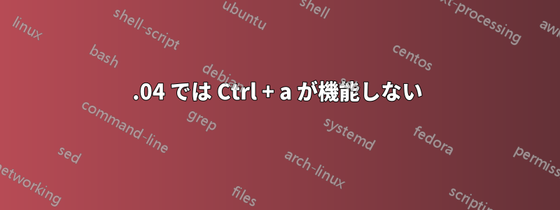 19.04 では Ctrl + a が機能しない