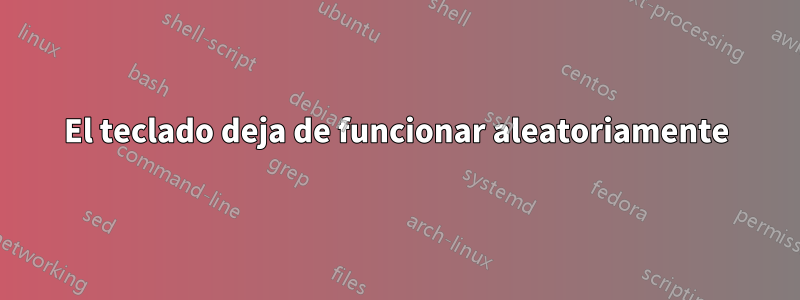 El teclado deja de funcionar aleatoriamente