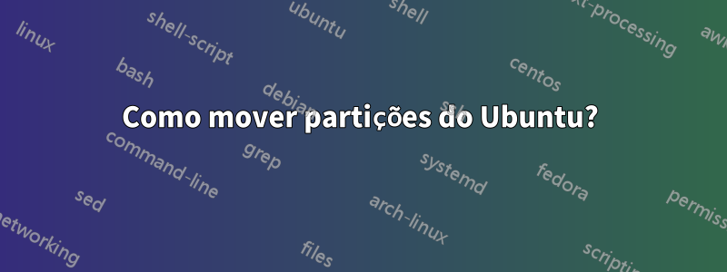 Como mover partições do Ubuntu?