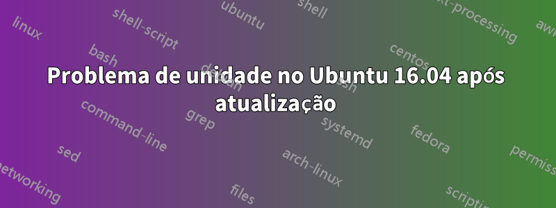 Problema de unidade no Ubuntu 16.04 após atualização