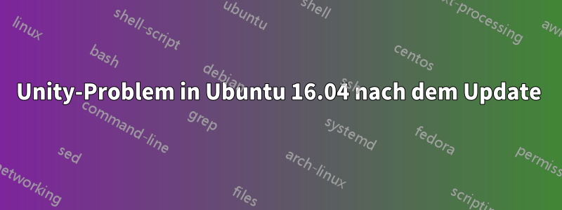 Unity-Problem in Ubuntu 16.04 nach dem Update