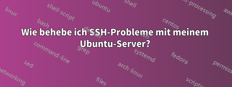 Wie behebe ich SSH-Probleme mit meinem Ubuntu-Server?