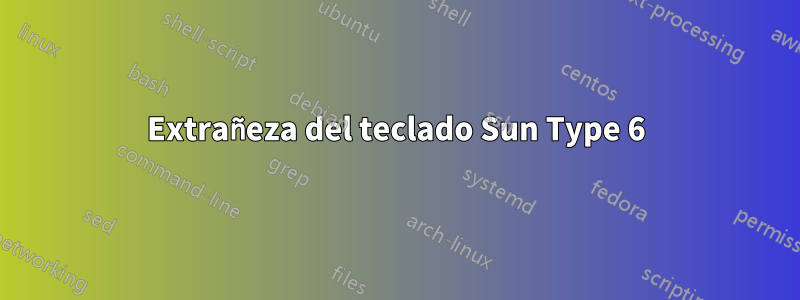 Extrañeza del teclado Sun Type 6