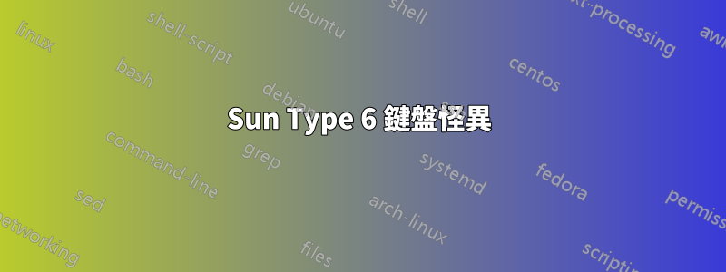 Sun Type 6 鍵盤怪異