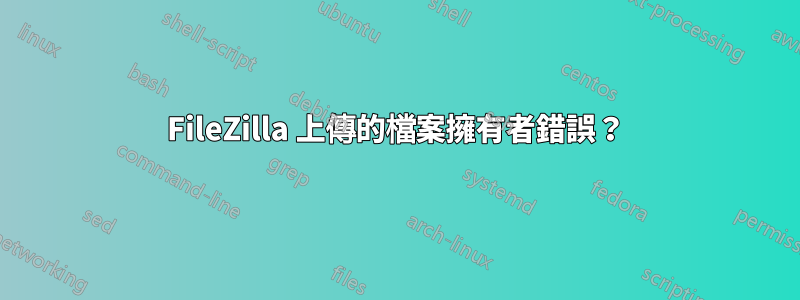 FileZilla 上傳的檔案擁有者錯誤？