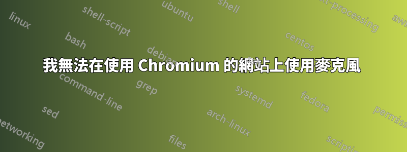 我無法在使用 Chromium 的網站上使用麥克風