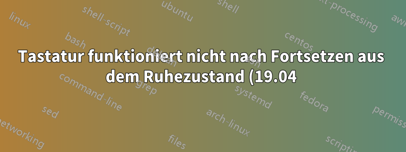 Tastatur funktioniert nicht nach Fortsetzen aus dem Ruhezustand (19.04)