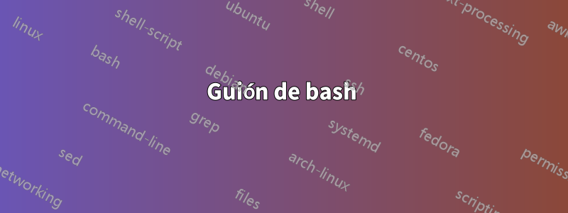 Guión de bash