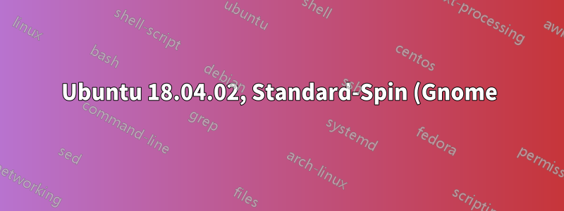 Ubuntu 18.04.02, Standard-Spin (Gnome), Live-Sitzung: Habe ich recht in der Annahme, dass man Design und Schriftarten nicht ändern kann?