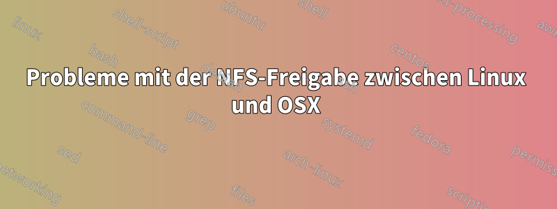 Probleme mit der NFS-Freigabe zwischen Linux und OSX