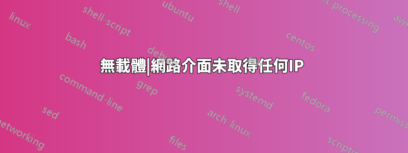 無載體|網路介面未取得任何IP