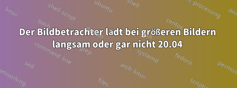 Der Bildbetrachter lädt bei größeren Bildern langsam oder gar nicht 20.04