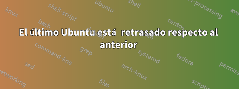 El último Ubuntu está retrasado respecto al anterior