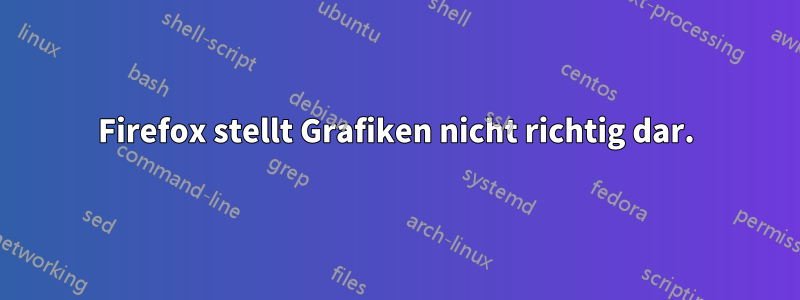 Firefox stellt Grafiken nicht richtig dar.