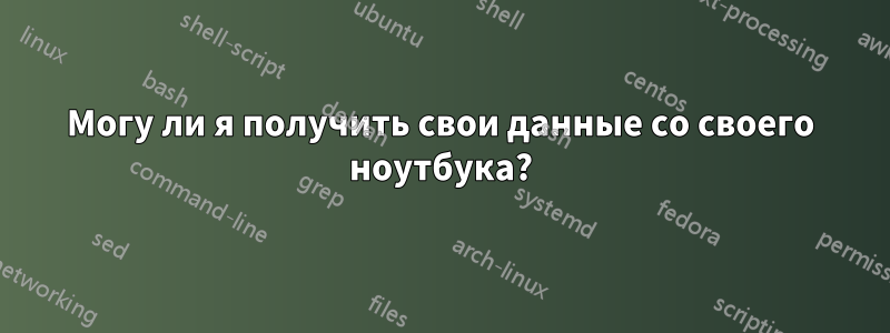 Могу ли я получить свои данные со своего ноутбука?