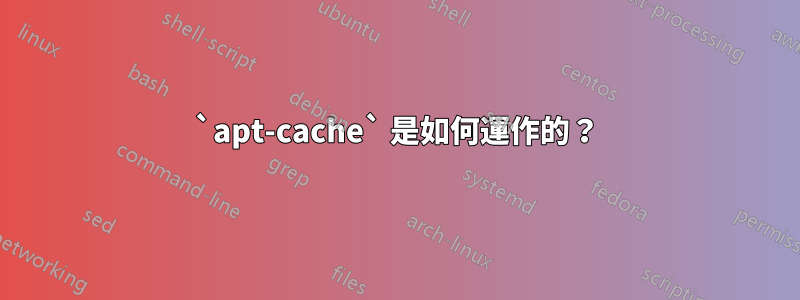 `apt-cache` 是如何運作的？
