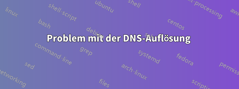 Problem mit der DNS-Auflösung