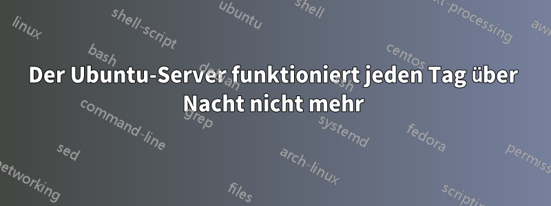 Der Ubuntu-Server funktioniert jeden Tag über Nacht nicht mehr
