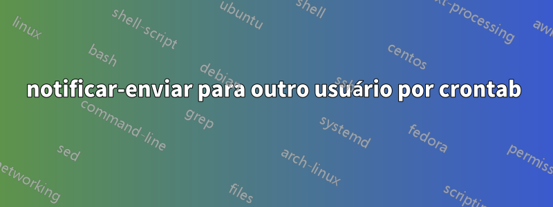 notificar-enviar para outro usuário por crontab