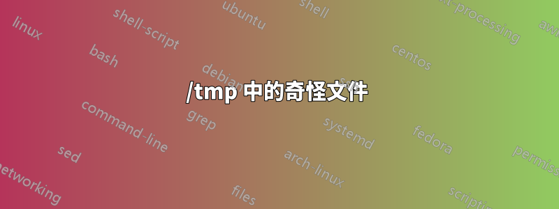 /tmp 中的奇怪文件