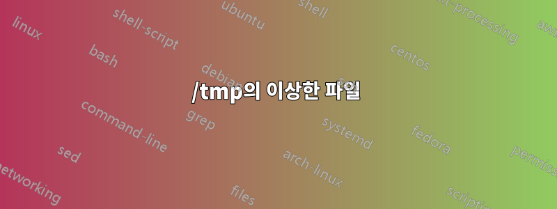/tmp의 이상한 파일