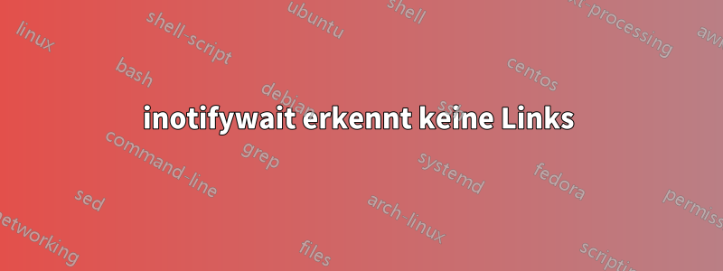 inotifywait erkennt keine Links