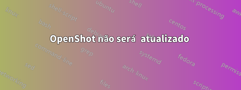 OpenShot não será atualizado