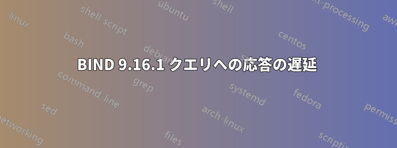 BIND 9.16.1 クエリへの応答の遅延