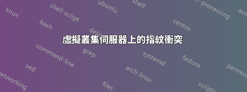 虛擬叢集伺服器上的指紋衝突