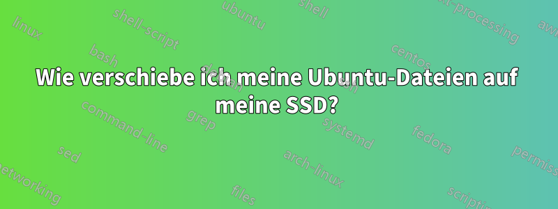 Wie verschiebe ich meine Ubuntu-Dateien auf meine SSD?